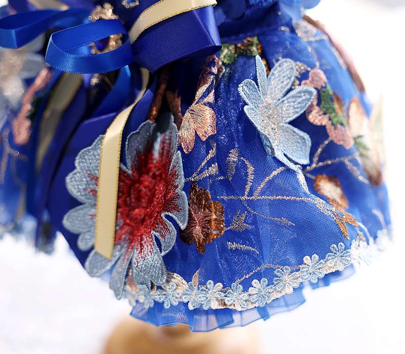 Dog Dress Royal Blue Blossom