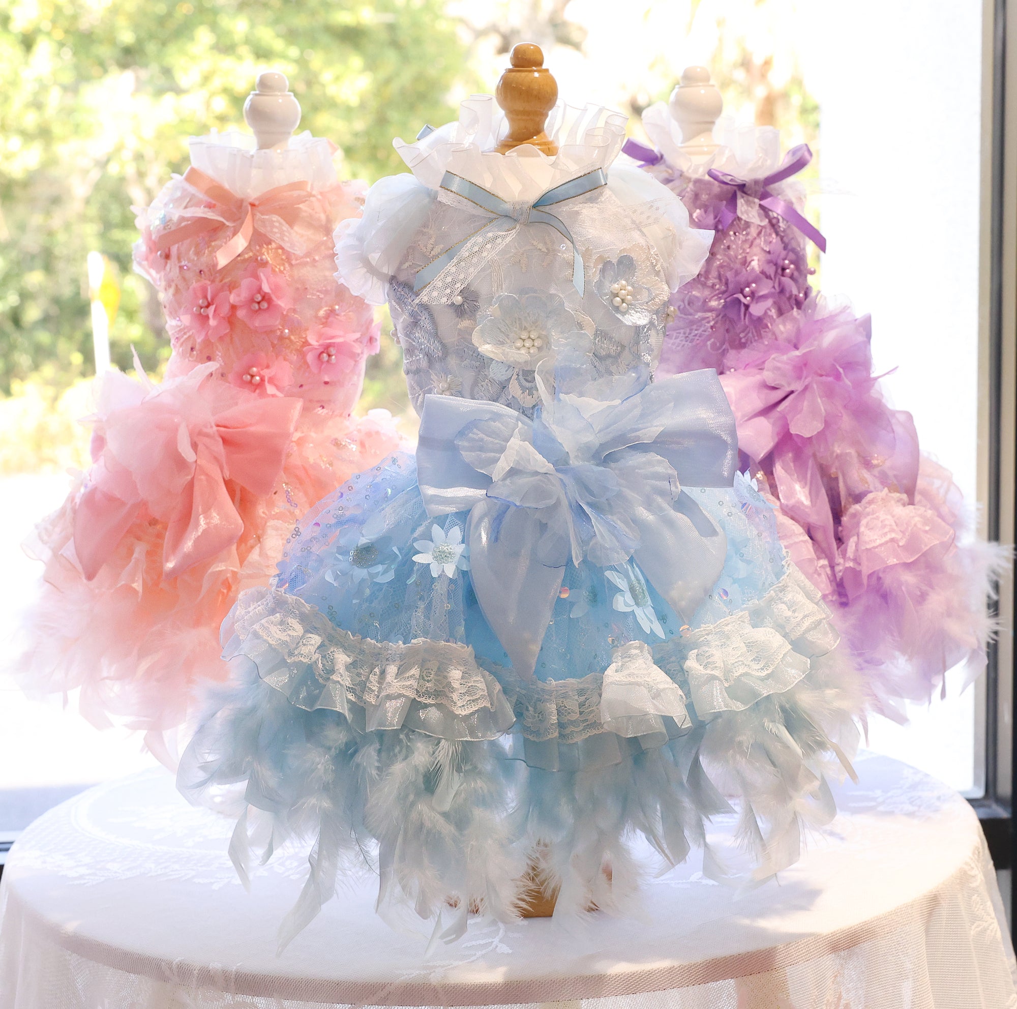 Dog Dress Feather Dream Princess Dress
