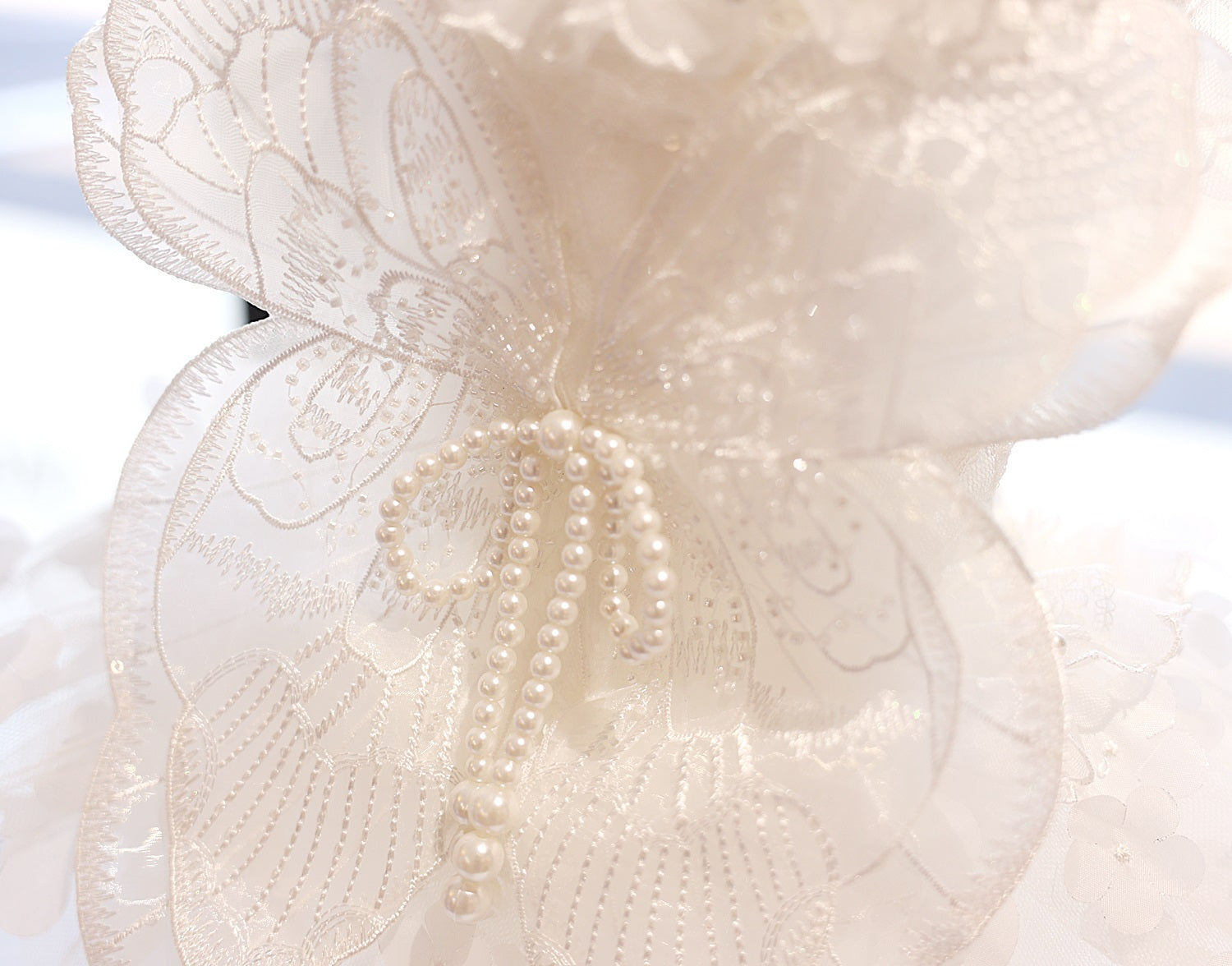 Dog Dress White Butterfly Lace Wedding