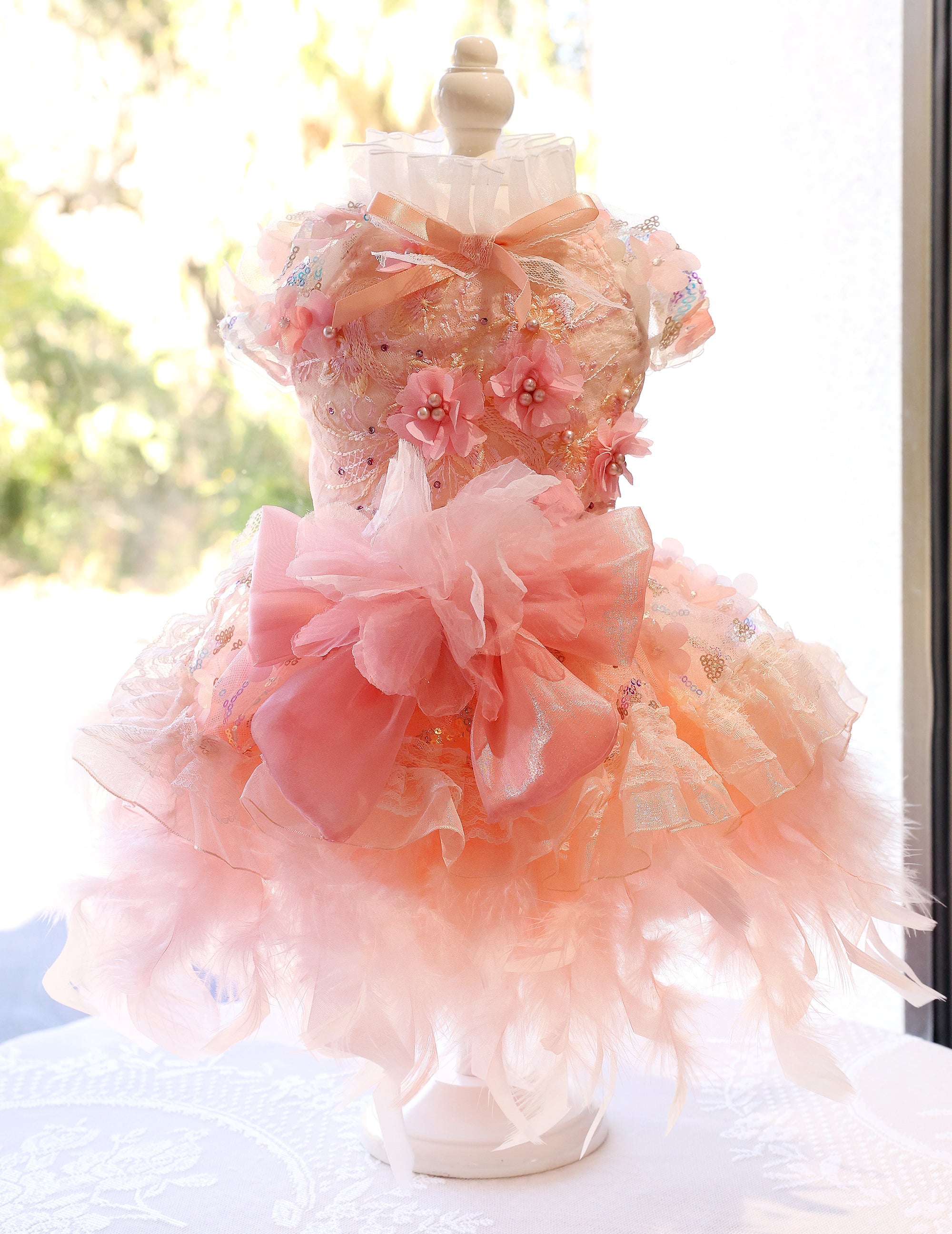 Dog Dress Feather Dream Princess Dress