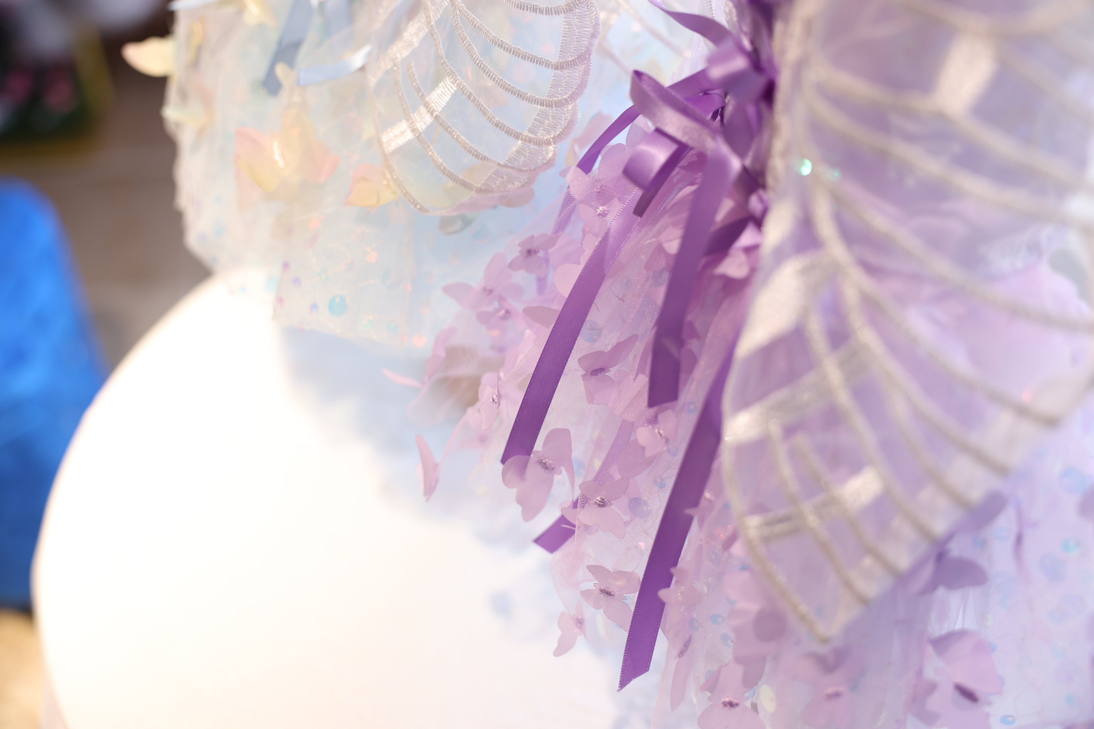 Butterfly Fairy Dog Dress with Wings – Luxury Tulle Pet Princess Outfit