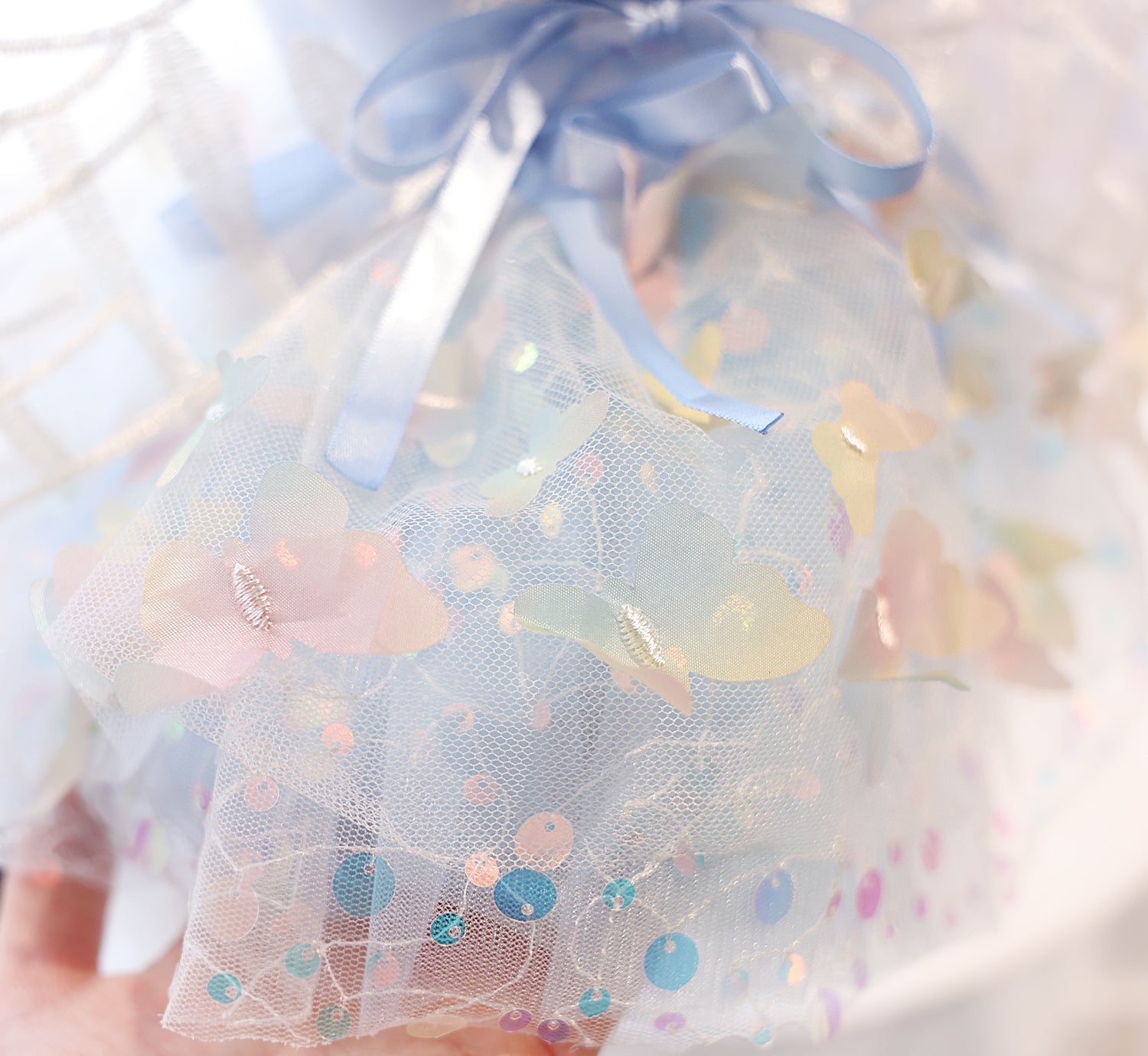 Butterfly Fairy Dog Dress with Wings – Luxury Tulle Pet Princess Outfit