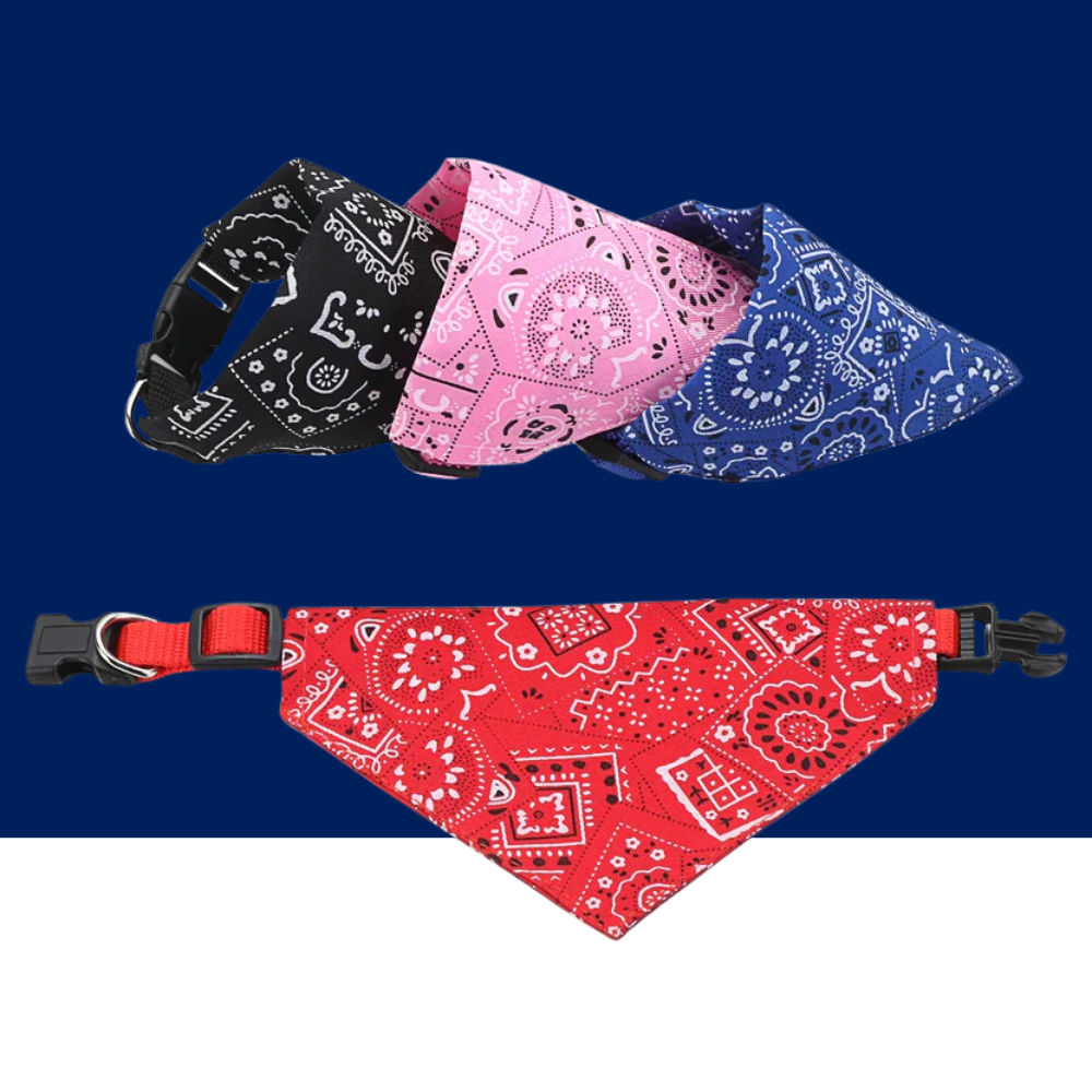 Adjustable Pet Bandana Scarf for Dogs & Cats – Stylish & Comfortable Accessory