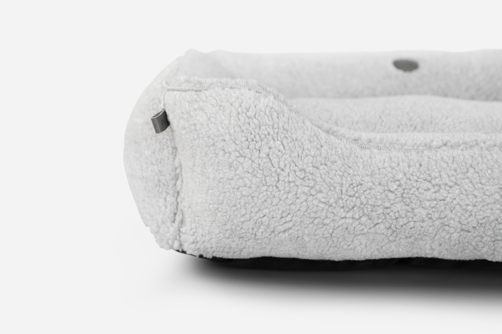 Furry Sleeper Dog Bed Gray
