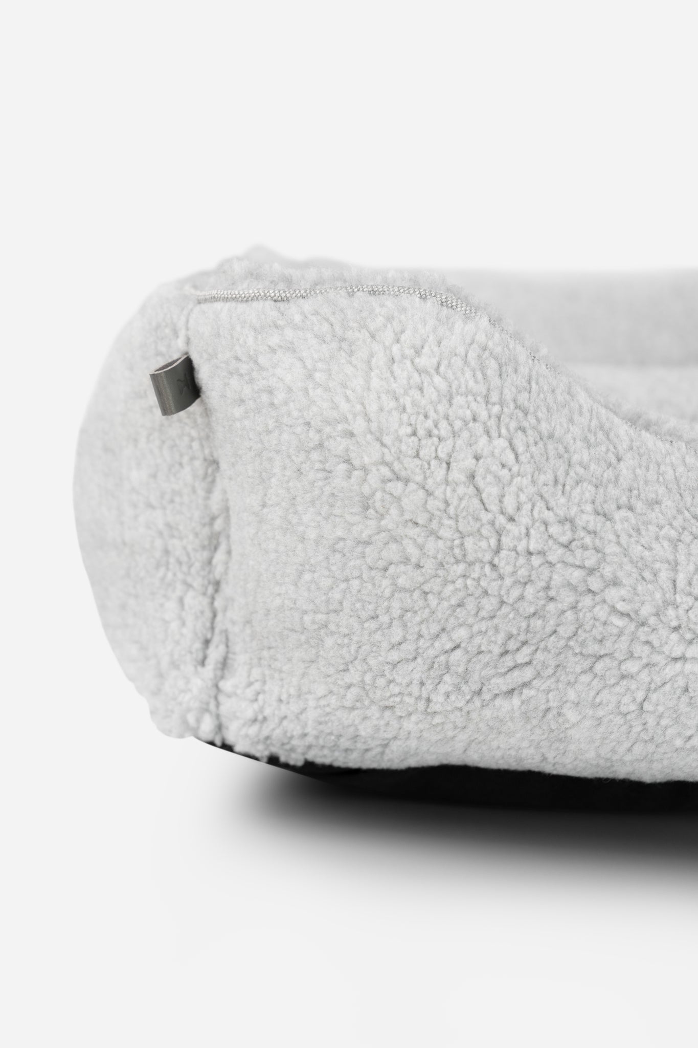 Furry Sleeper Dog Bed Gray