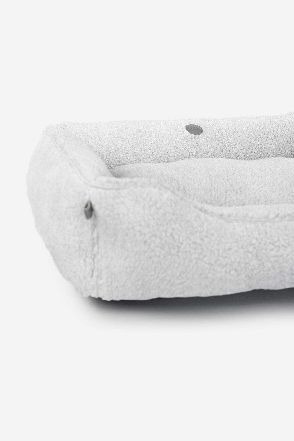 Furry Sleeper Dog Bed Gray