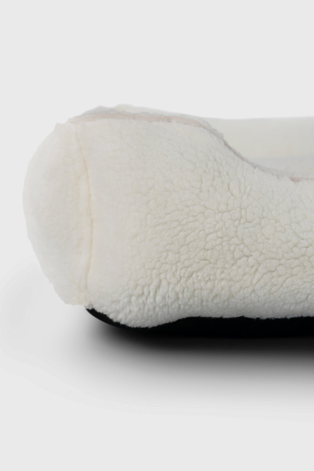 Furry Sleeper Dog Bed Beige