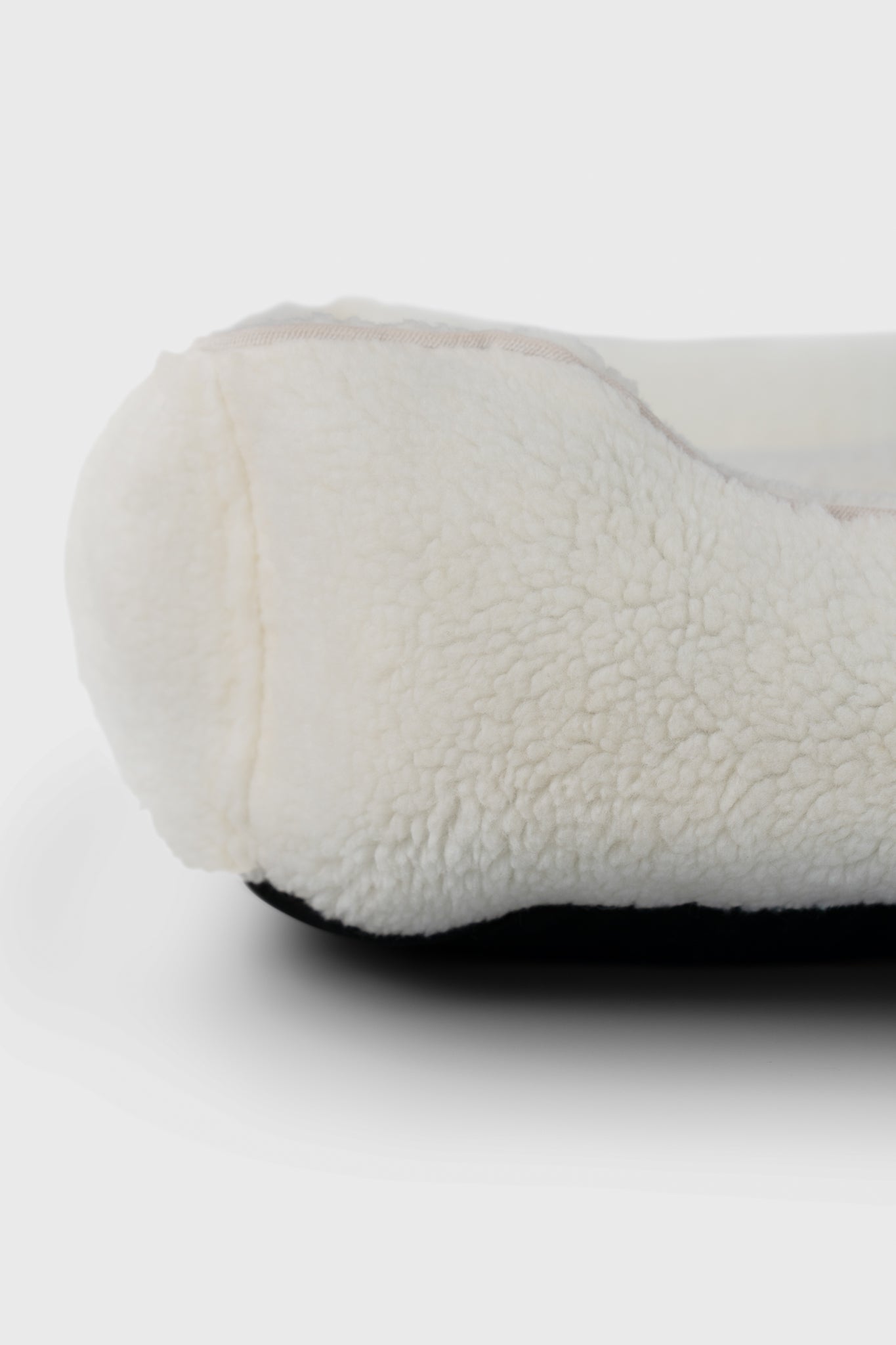 Furry Sleeper Dog Bed Beige