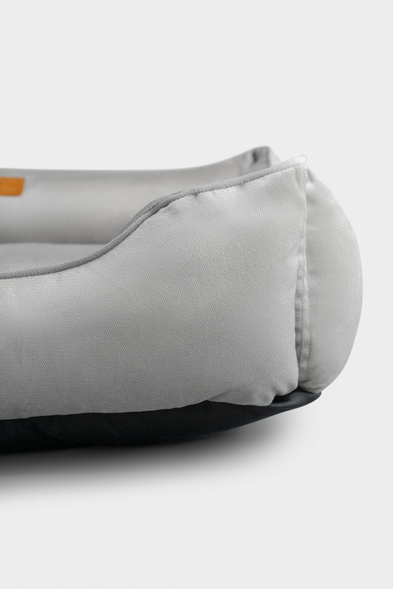 Classic Velvet Sleeper Dog Bed Gray