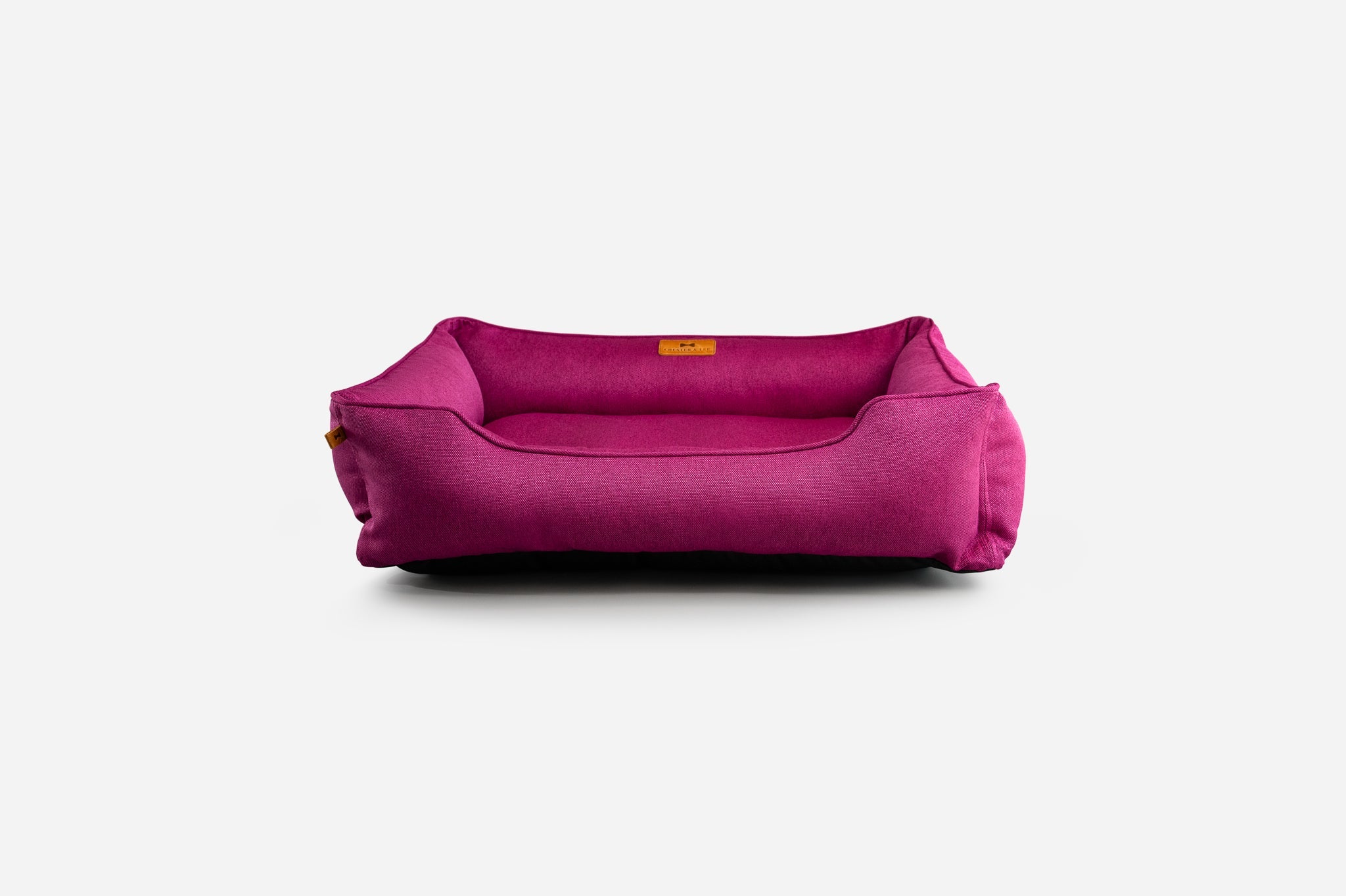 Cotton Sleeper Dog Bed Berry Pink