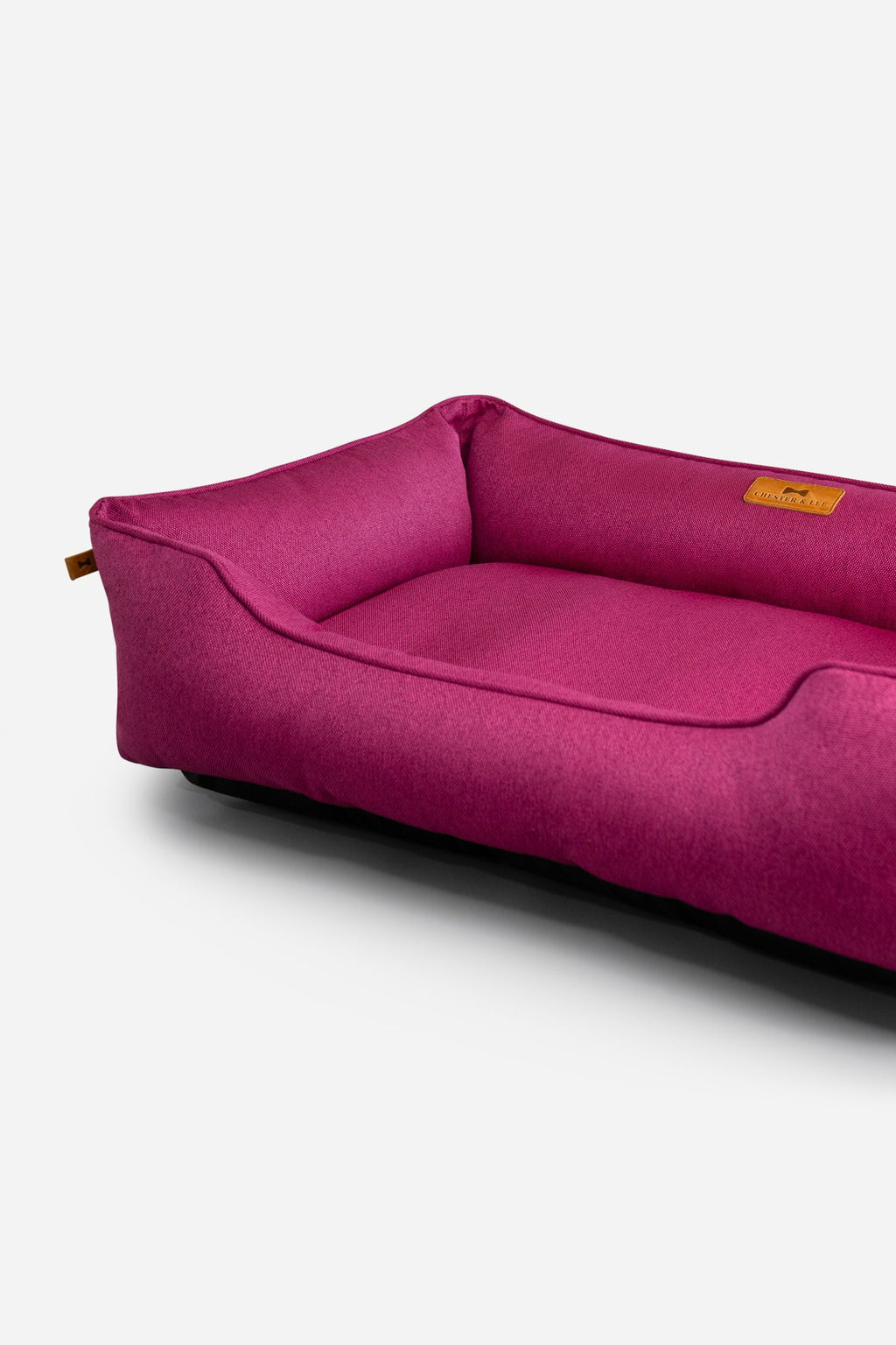 Cotton Sleeper Dog Bed Berry Pink