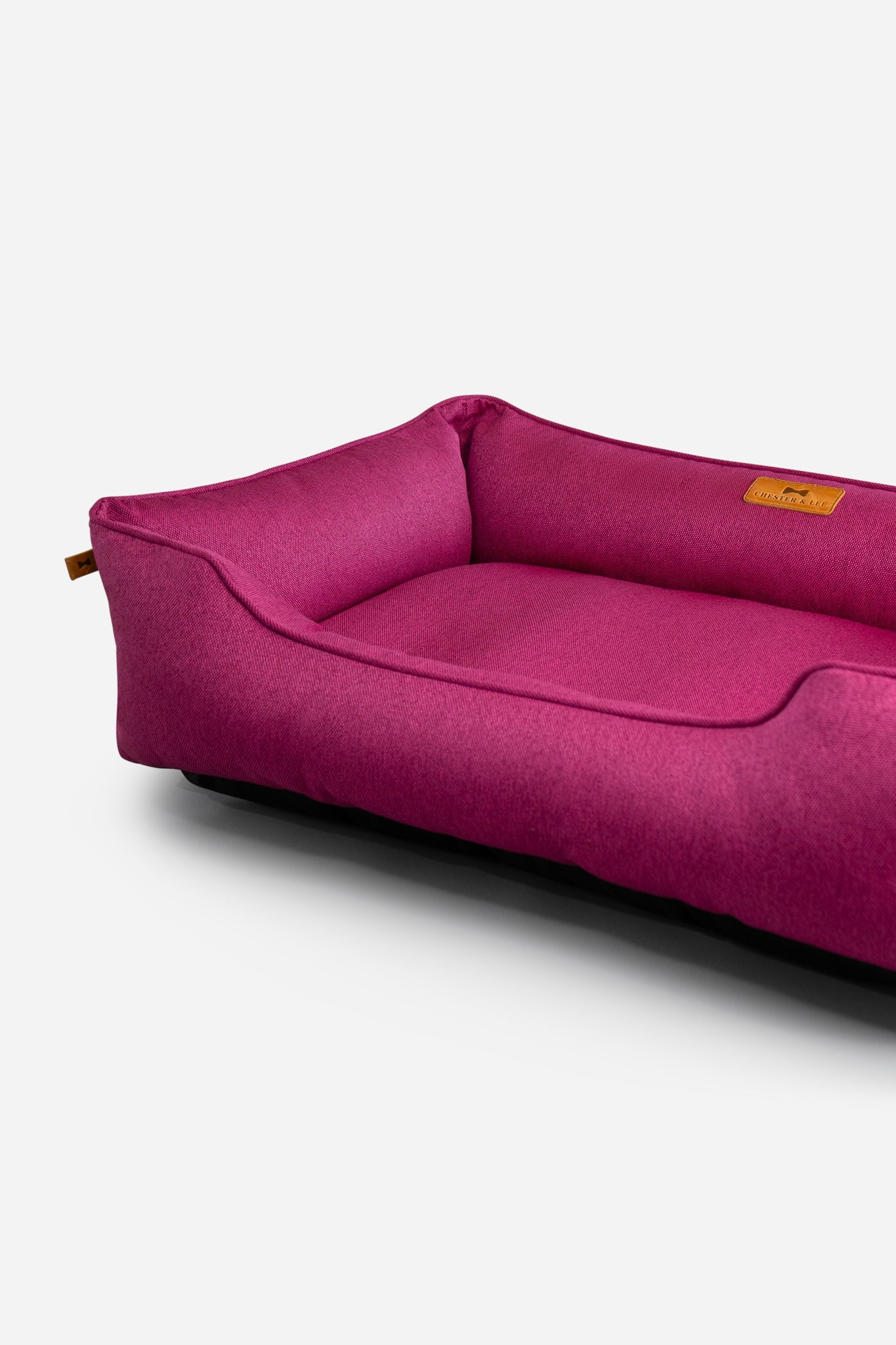 Cotton Sleeper Dog Bed Berry Pink