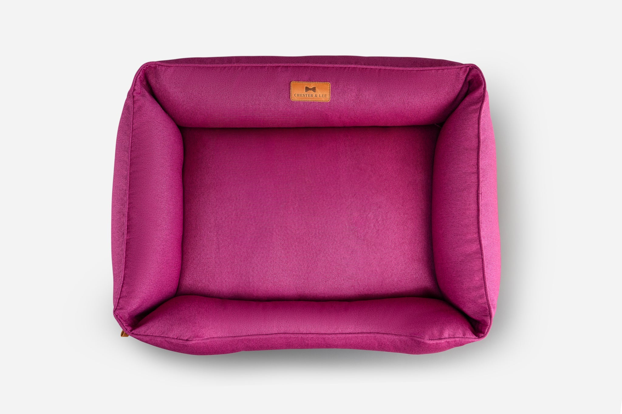 Cotton Sleeper Dog Bed Berry Pink
