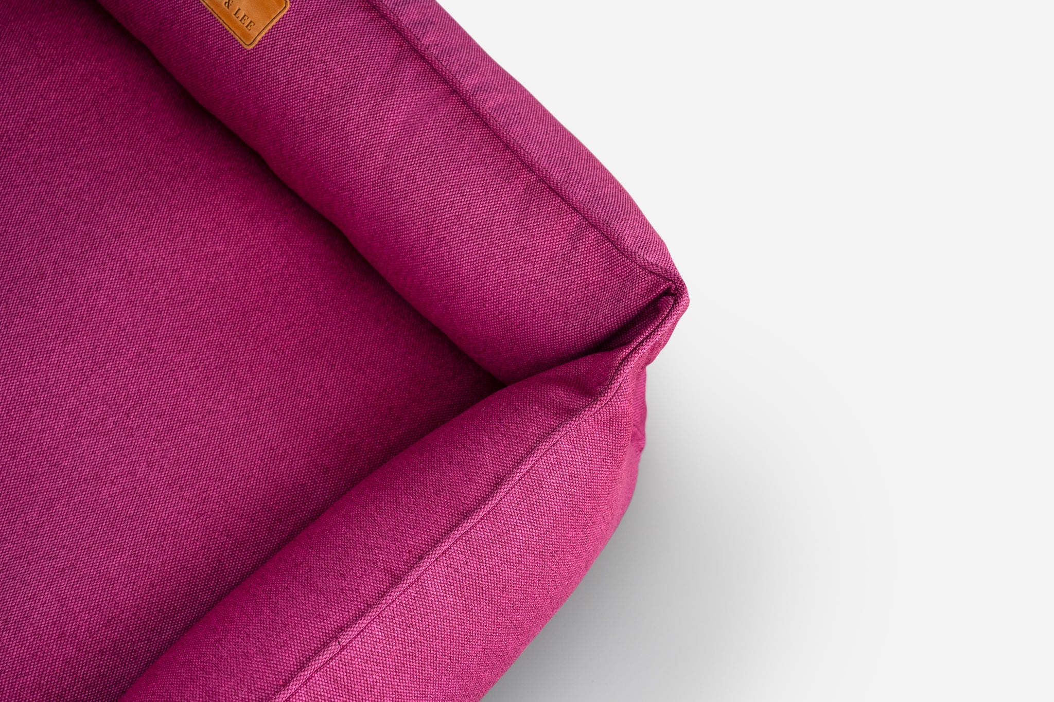 Cotton Sleeper Dog Bed Berry Pink