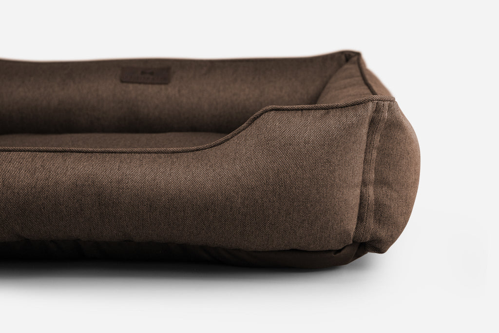 Cotton Sleeper Dog Bed Brown