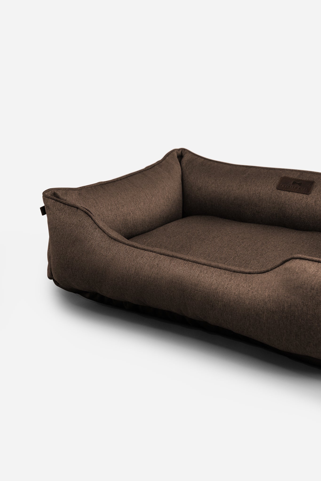 Cotton Sleeper Dog Bed Brown