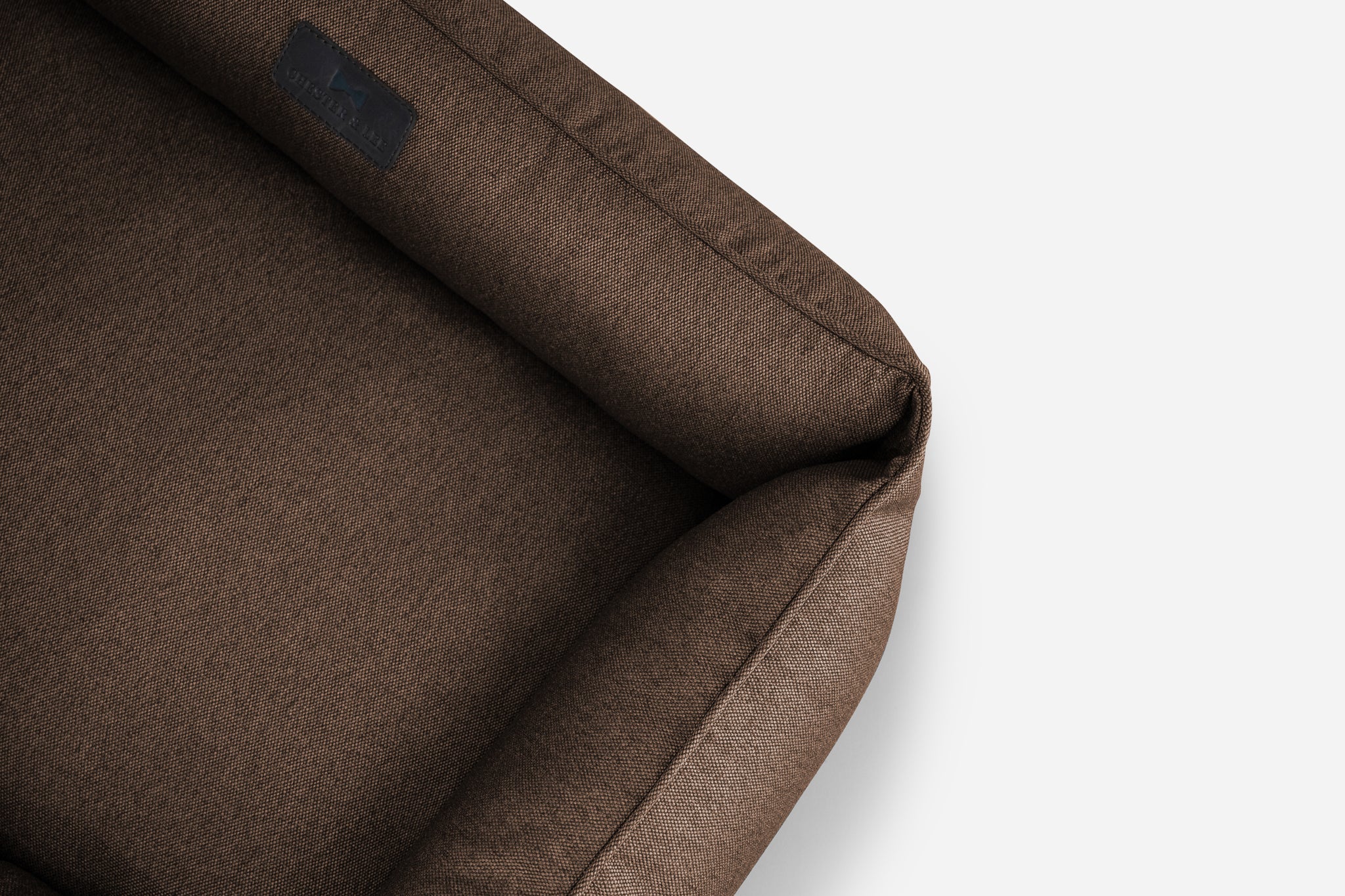 Cotton Sleeper Dog Bed Brown