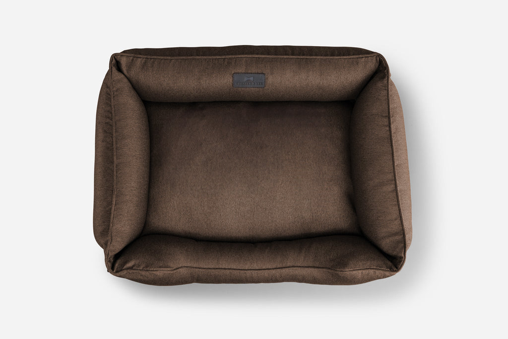 Cotton Sleeper Dog Bed Brown