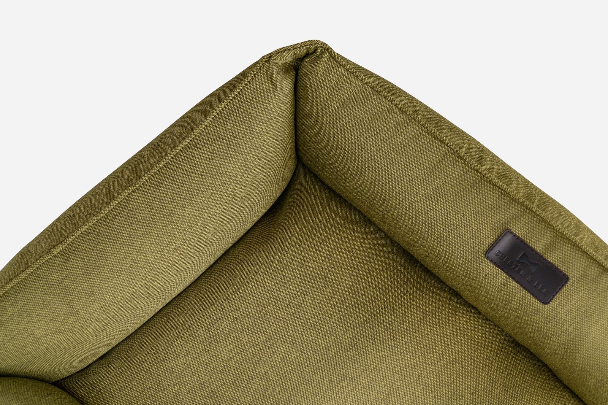 Chester & Lee | Cotton Sleeper Dog Bed Olive