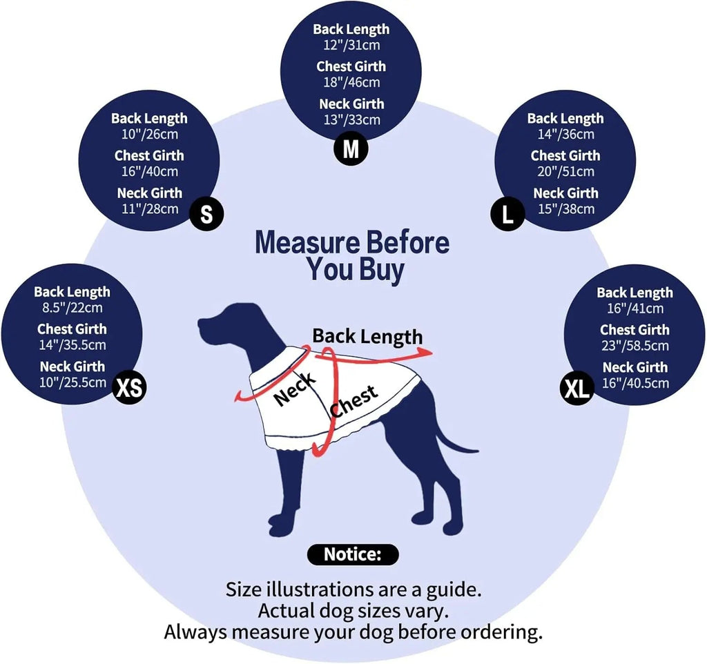 Dog Sweater Cloak Turtleneck Knit Coat XS-XL Small Dogs Winter Warm