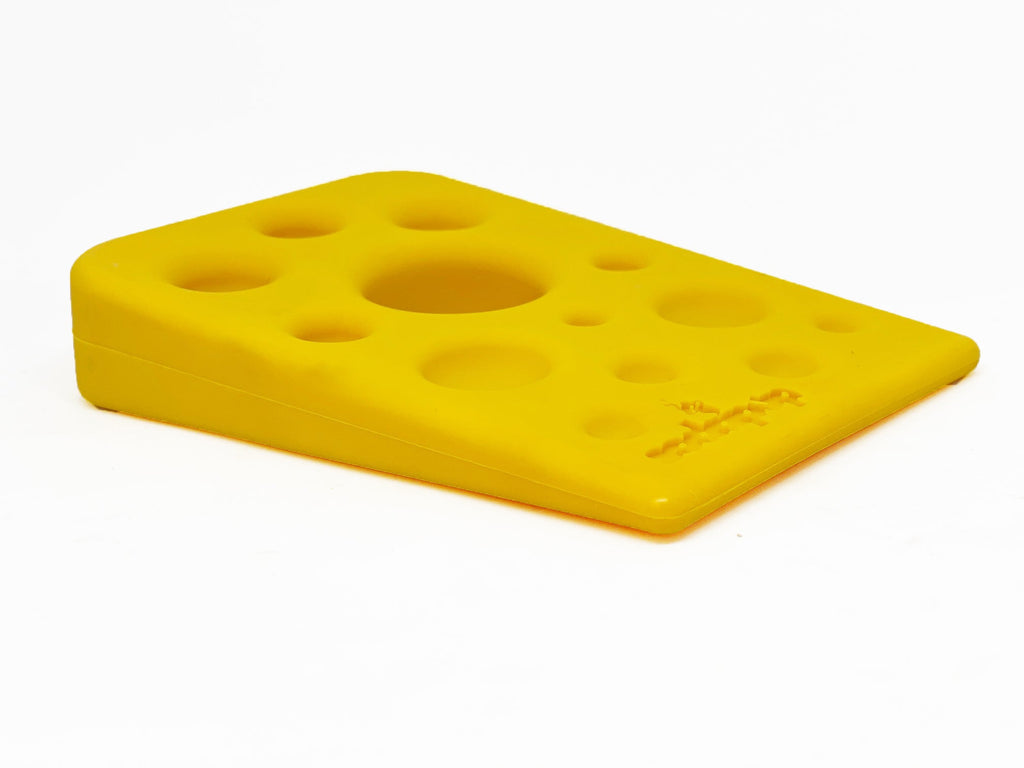 Swiss Cheese Wedge Nylon Dog Chew Toy for Aggressive Chewers | SodaPup