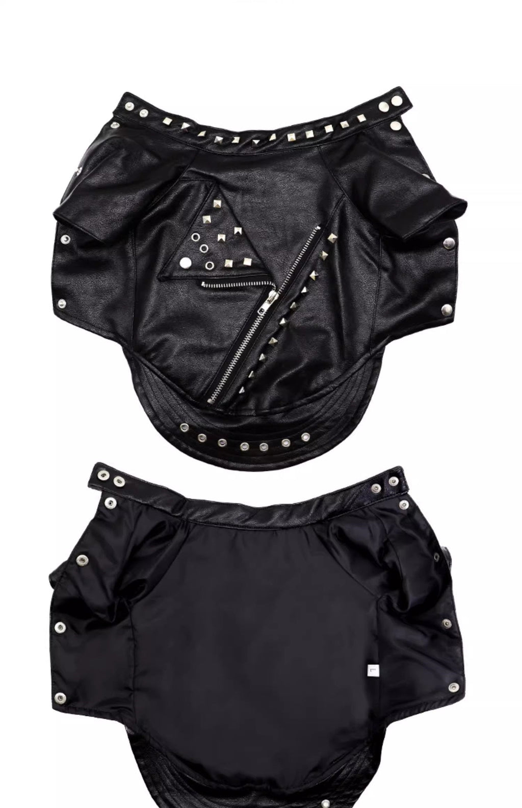 Dog Leather Jacket with Studs – Punk Rock Style