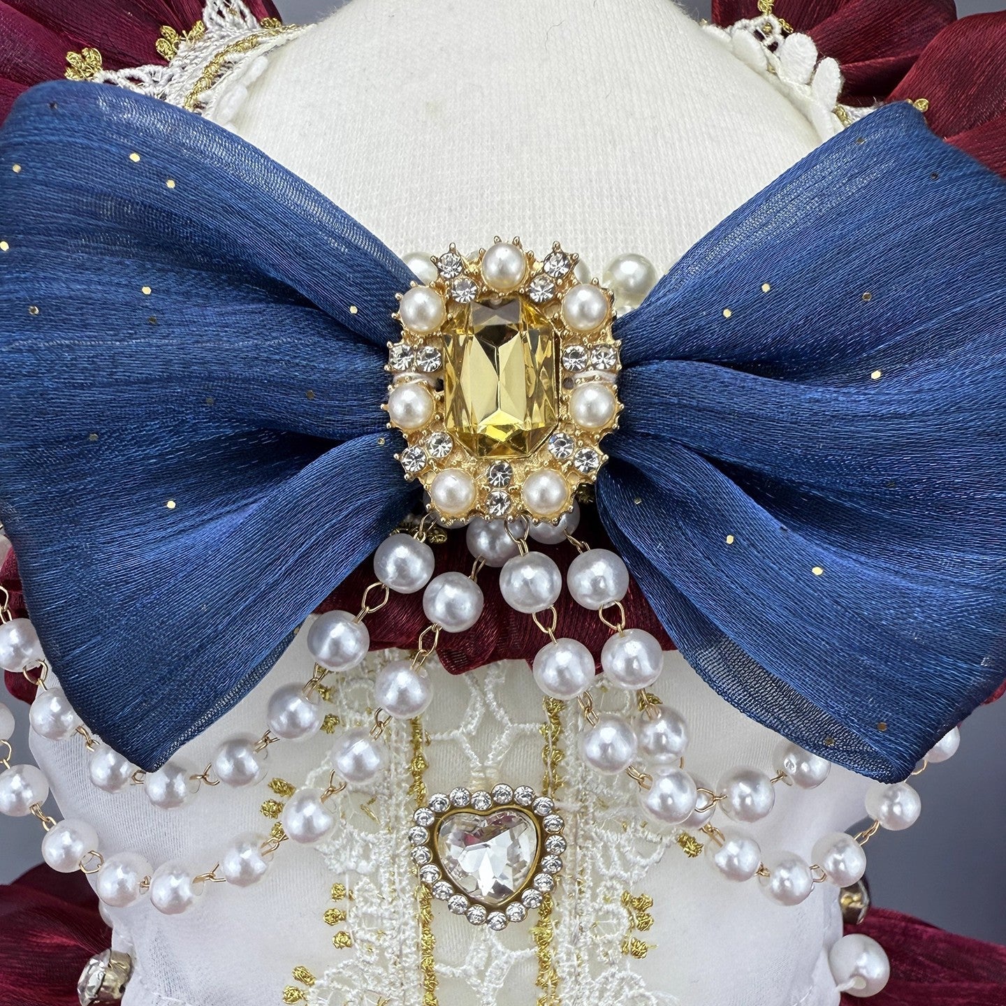 Handmade Luxury Dog Dress Royal Style Lace Tutu
