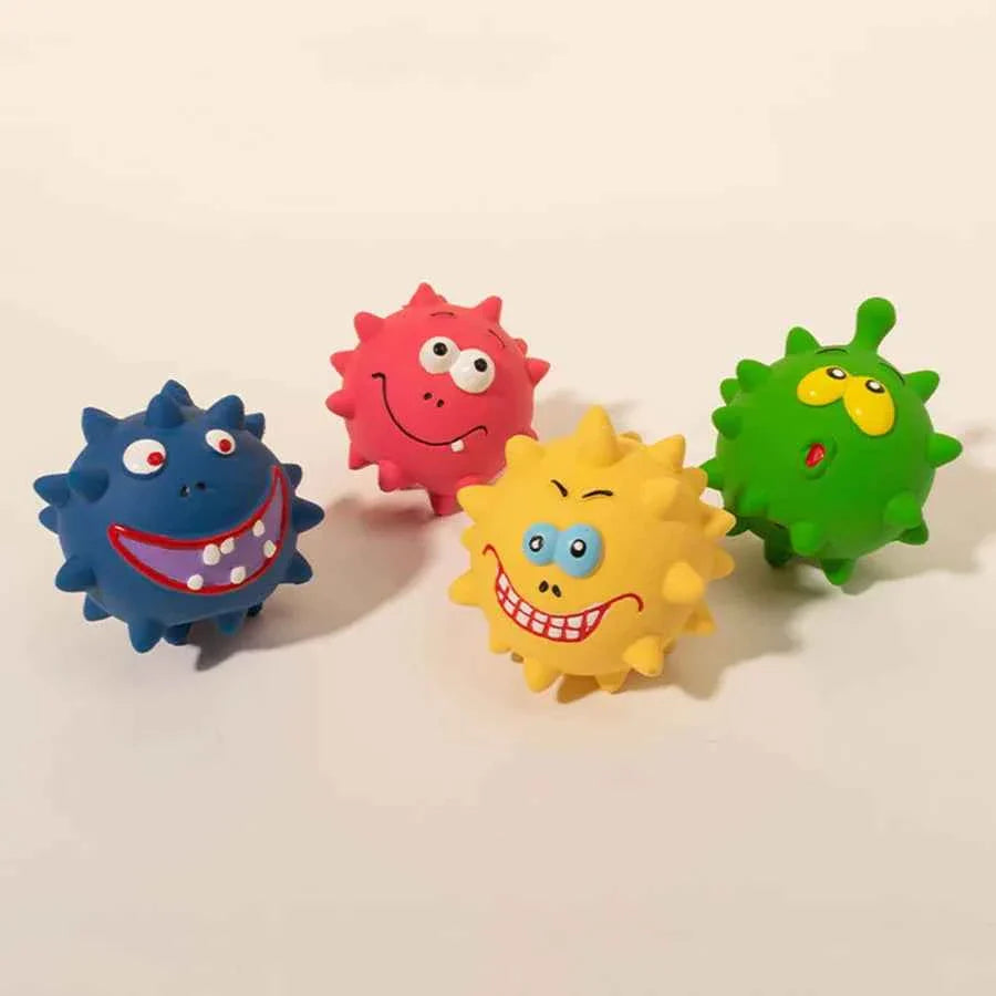 Squeaky Thorn Dog Chew Toy – Bite Resistant & Tooth Cleaning