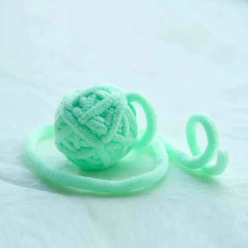 Colorful Yarn Ball Cat Toys with Bell