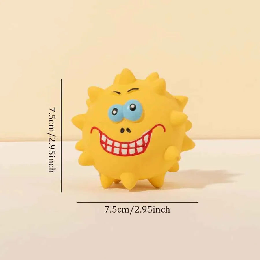 Squeaky Thorn Dog Chew Toy – Bite Resistant & Tooth Cleaning
