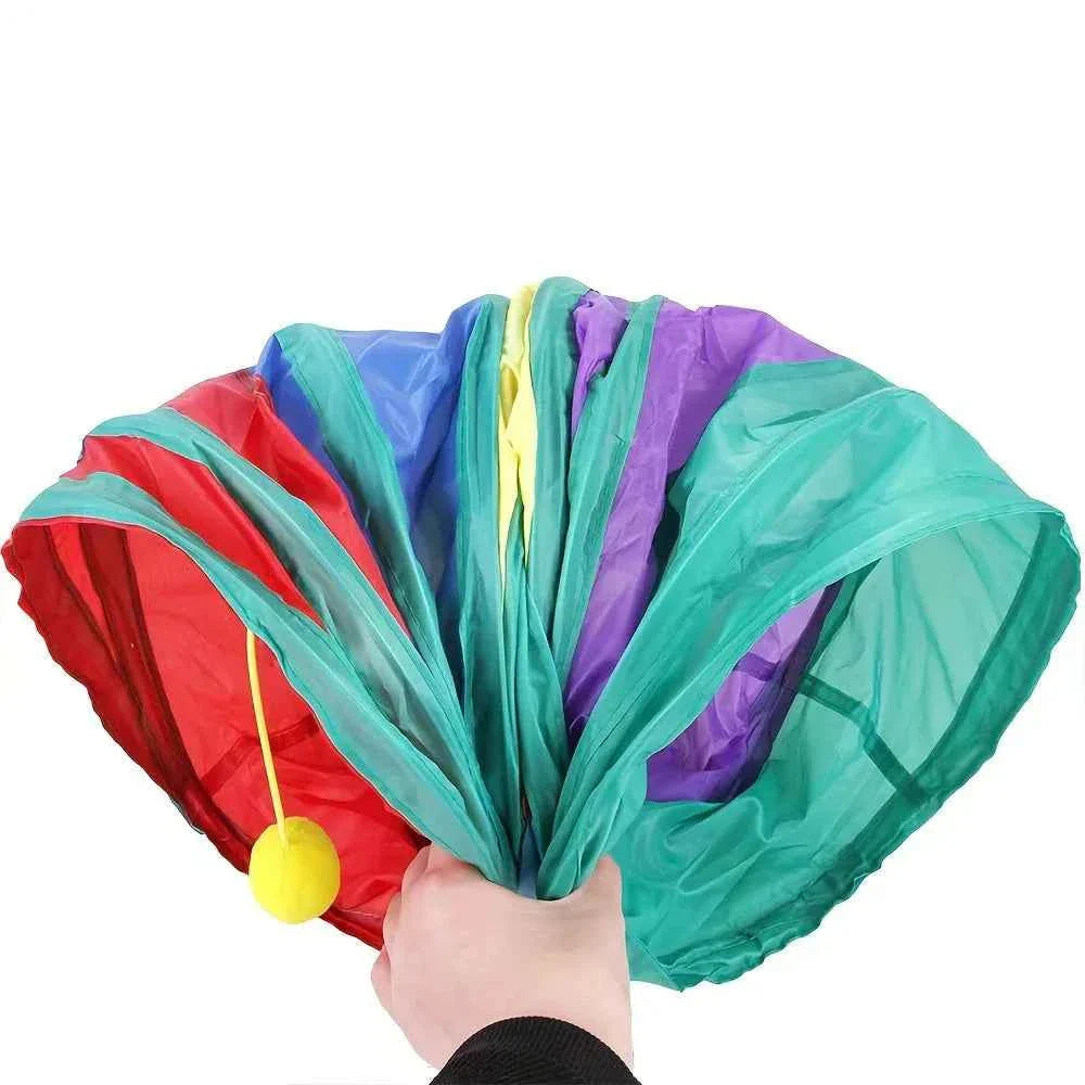 Foldable Cat Tunnel Toy – Breathable Indoor Play Tunnel for Cats