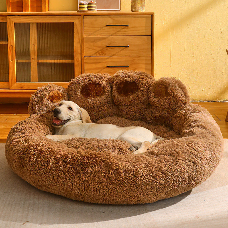 Fleece-lined Large Warm Dog Bed