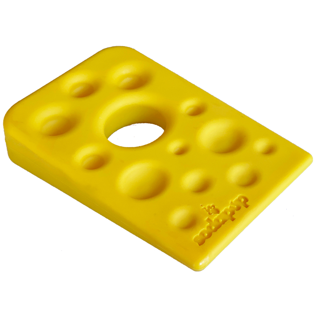 Swiss Cheese Wedge Nylon Dog Chew Toy for Aggressive Chewers | SodaPup